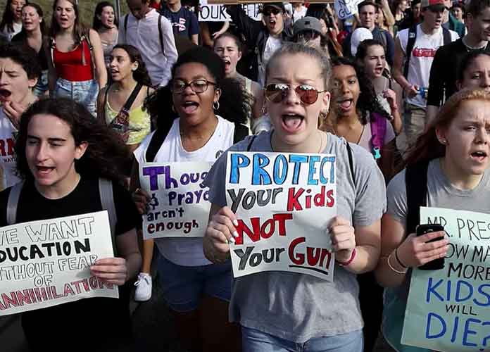 Students Across U.S. Walk Out Of Classrooms, Protest Lack Of Gun Reform After Parkland Shooting
