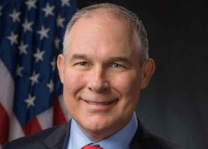 The official portrait of Scott Pruitt as EPA Administrator. (Wikipedia Commons. Author: Eric Vance, Photographer, United States Environmental Protection Agency)