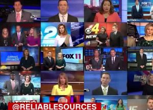 Sinclair local news anchors recite same fake news speech on air