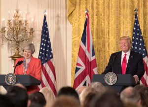 President Donald Trump and PM Theresa May at Joint Press Conference