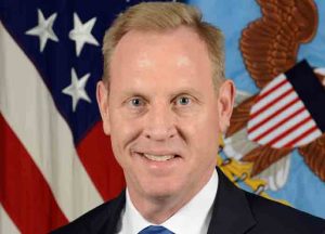 Patrick M. Shanahan, Acting secretary of defense, Jan. 1, 2019 to present. Date 31 December 2018, 17:54:25 Source https://dod.defense.gov/About/Biographies/Biography-View/Article/1252116/patrick-m-shanahan/ Author Department of Defense (Wikipedia)