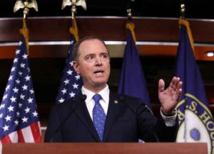 WASHINGTON, DC - DECEMBER 03: House Intelligence Committee Chairman Adam Schiff (D-CA) holds a news conference shortly after the release of the committee's Trump-Ukraine Impeachment Inquiry Report at the U.S. Capitol December 03, 2019 in Washington, DC.