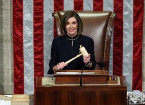 WASHINGTON, DC - DECEMBER 18: Speaker of the House Nancy Pelosi (D-CA) presides over Resolution 755 as the House of Representatives votes on the second article of impeachment of US President Donald Trump at in the House Chamber at the US Capitol Building on December 18, 2019 in Washington, DC. (Image: Getty)