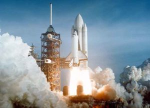 Space Shuttle Columbia launching