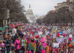 Women's March on Washington in January, 2017