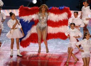 Jennifer Lopez performs in Super Bowl Halftime Show