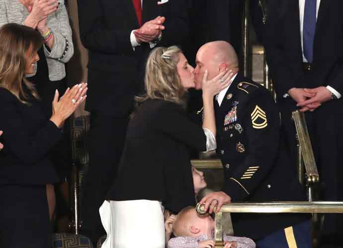 Amy William Reunited With Military Husband Townsend Williams During State Of The Union [Video]