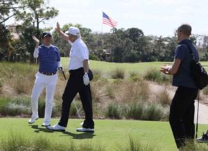 Shinzō Abe & Donald Trump golf in Palm Beach