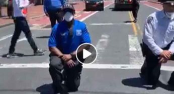 Watch: NYPD Officers Kneel With George Floyd Protesters