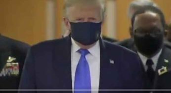 Trump Wears A Mask At A Public Event For The First Time During Trip To Walter Reed Medical Center