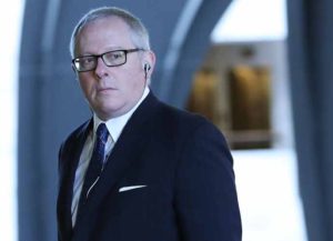 WASHINGTON, DC - MAY 01: Former Trump campaign official Michael Caputo arrives at the Hart Senate Office building to be interviewed by Senate Intelligence Committee staffers, on May 1, 2018 in Washington, DC.
