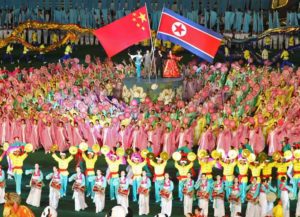 The close China-North Korea relationship is celebrated at the Arirang Mass Games in Pyongyang.