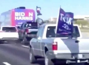 FBI Investigates Harassment Of Biden Campaign Bus By Trump Supporters' Caravan In Texas