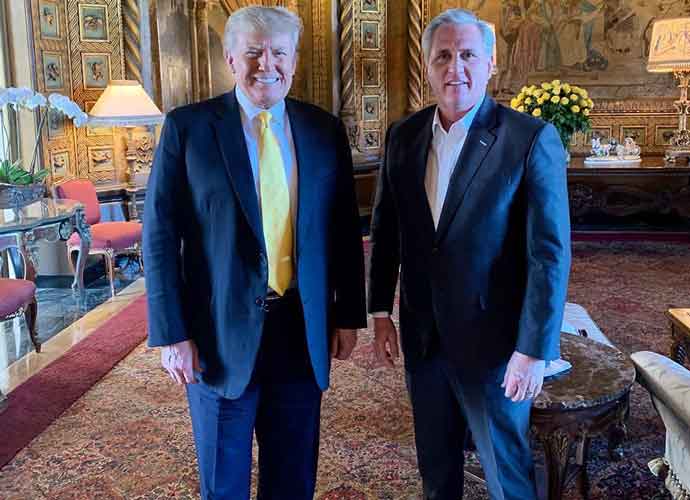 Kevin McCarthy Meets With Trump At Mar-A-Lago After Saying Ex President ‘Bears Responsibility’ For Capitol Riots
