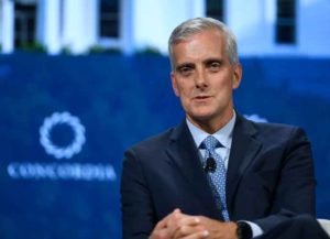 NEW YORK, NY - SEPTEMBER 24: Senior Principal of the Markle Foundation Denis McDonough speaks onstage during the 2018 Concordia Annual Summit - Day 1 at Grand Hyatt New York on September 24, 2018 in New York City. (Photo by Riccardo Savi/Getty Images for Concordia Summit)