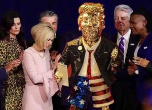 Six-Foot Gold Statue Of Trump Was The Star Of CPAC (Image: Twitter)
