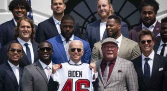 Biden Hosts Super Bowl Champion Buccaneers & Tom Brady At White House