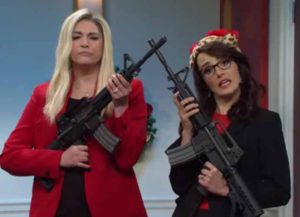 'Saturday Night Live' Mocks Reps. Lauren Boebert & Marjorie Taylor Greene For Gun Fetish (Image: NBC)