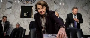 WASHINGTON, DC - DECEMBER 6: Ranking member Sen. Dianne Feinstein (D-CA) arrives for a Senate Judiciary Committee hearing concerning firearm accessory regulation and enforcing federal and state reporting to the National Instant Criminal Background Check System (NICS) on Capitol Hill, December 6, 2017 in Washington, DC. (Photo by Drew Angerer/Getty Images)