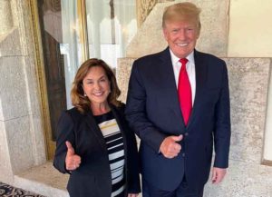Rep. Lisa McClain (R-Michigan) with Trump (Image: Instagram)