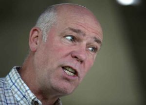 GREAT FALLS, MT - MAY 23: Republican congressional candidate Greg Gianforte looks on during a campaign meet and greet at Lions Park on May 23, 2017 in Great Falls, Montana. Greg Gianforte is campaigning throughout Montana ahead of a May 25 special election to fill Montana's single congressional seat. Gianforte is in a tight race against democrat Rob Quist. (Photo by Justin Sullivan/Getty Images)
