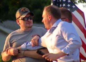Rep. Lee Zeldin attacked on campaign trail (Image: YouTube)