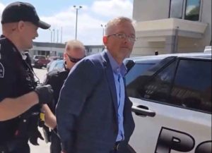 Matt Innis being arrested at Nebraska GOP convention (Image: Twitter)