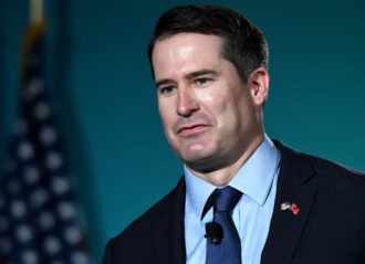 LAS VEGAS, NEVADA - AUGUST 03: Democratic presidential candidate and U.S. Rep. Seth Moulton (D-MA) speaks during the 2020 Public Service Forum hosted by the American Federation of State, County and Municipal Employees (AFSCME) at UNLV on August 3, 2019 in Las Vegas, Nevada. Nineteen of the 24 candidates running for the Democratic party's 2020 presidential nomination are addressing union members in a state with one of the largest organized labor populations in the United States. (Photo by Ethan Miller/Getty Images)