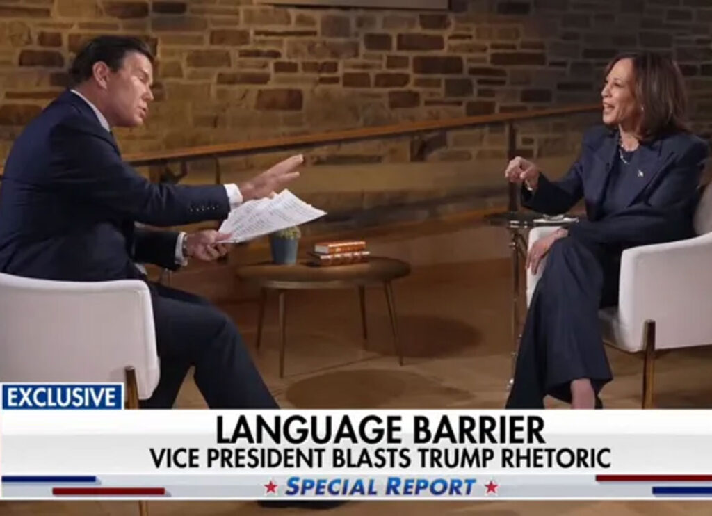 Harris Clashes With Brett Baier In Contentious Fox News Interview