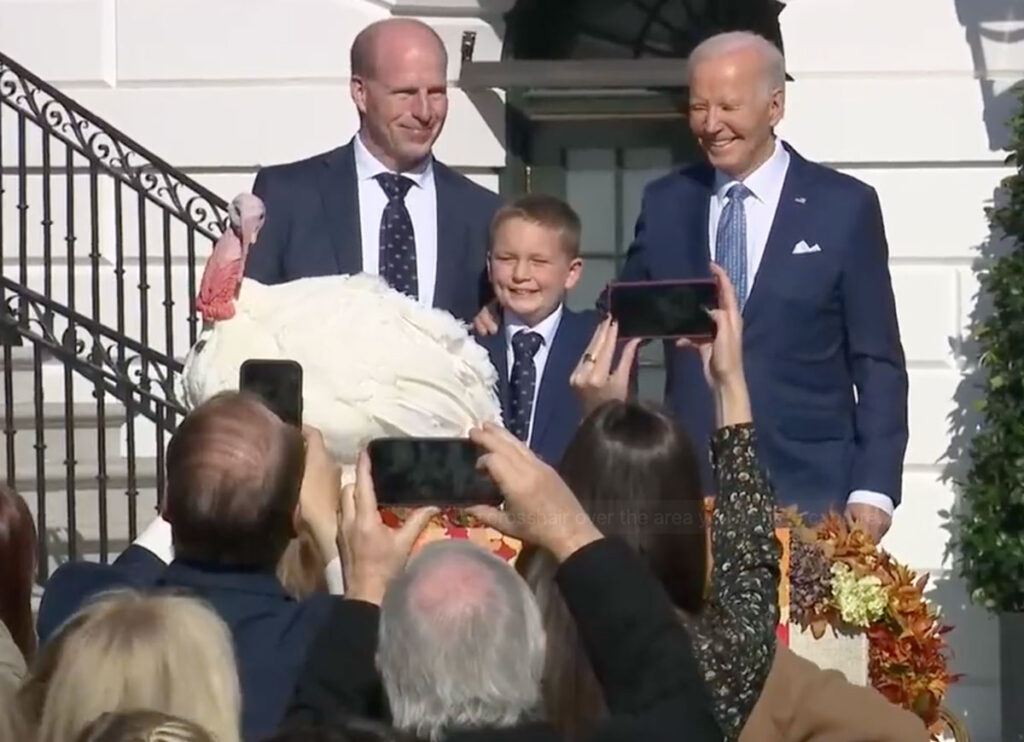 VIDEO: Biden Pardons Turkeys During His Last Thanksgiving Event As President