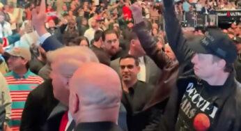 VIDEO: President-Elect Donald Trump, Elon Musk & Cabinet Picks Attend UFC Fight In NYC, Crowd Chants “USA”
