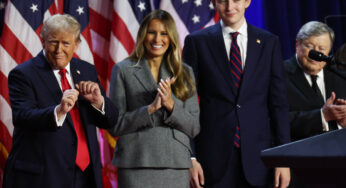 6’9” Barron Trump Steals The Show On Stage During Father’s Victory Speech