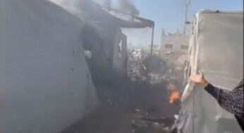 VIDEO: Israeli Forces Strike Tent Shelter Outside Gaza Hospital