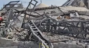 VIDEO: New Footage Shows AlIstiqama Mosque Reduced To Rubble In Rafah, Gaza