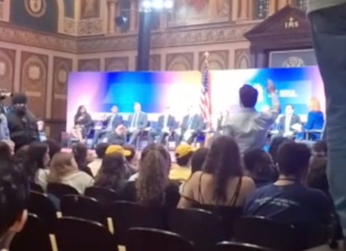 VIDEO: Protesters Interrupt Democratic National Committee Forum In Washington