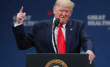 THE VILLAGES, FLORIDA - OCTOBER 03: U.S. President Donald Trump speaks during an event at the Sharon L. Morse Performing Arts Center in The Villages on October 03, 2019 in The Villages, Florida. President Trump spoke about Medicare, and signed an executive order calling for further privatizing of it. (Photo: Getty Images)