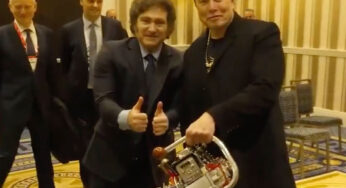 VIDEO: Javier Milei Gifts Elon Musk ‘Chainsaw for Bureaucracy’ At CPAC
