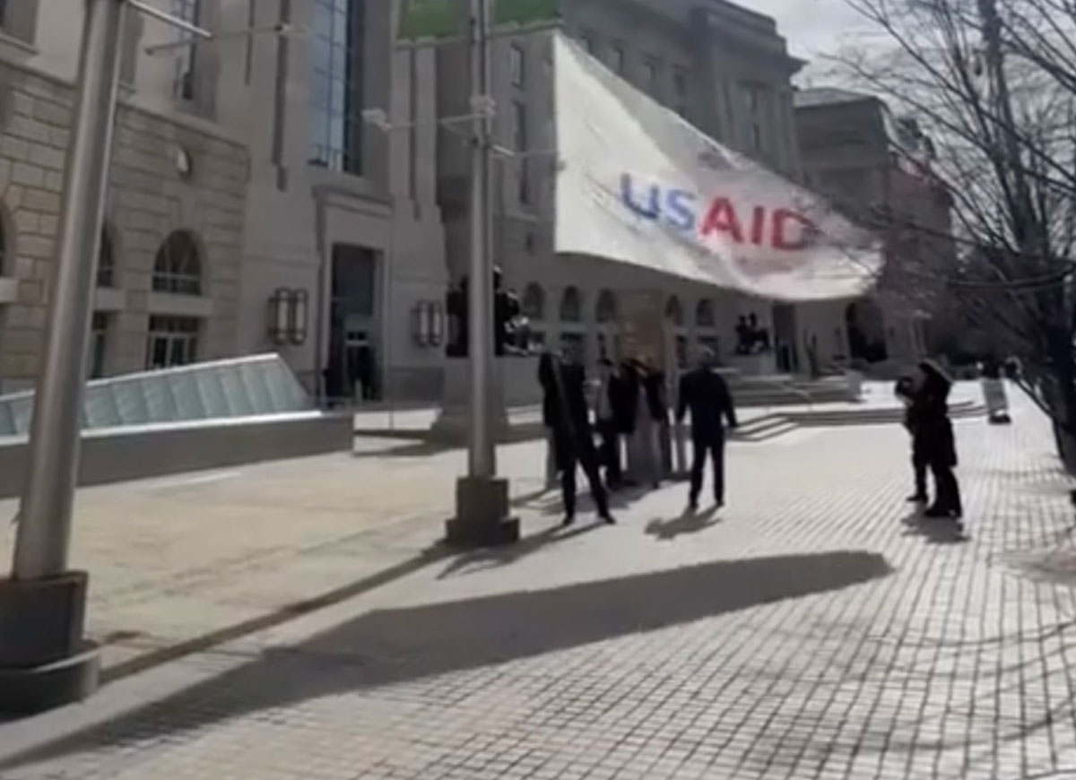 VIDEO: USAID Flag Comes Down In Front Of Agency’s D.C. Headquarters