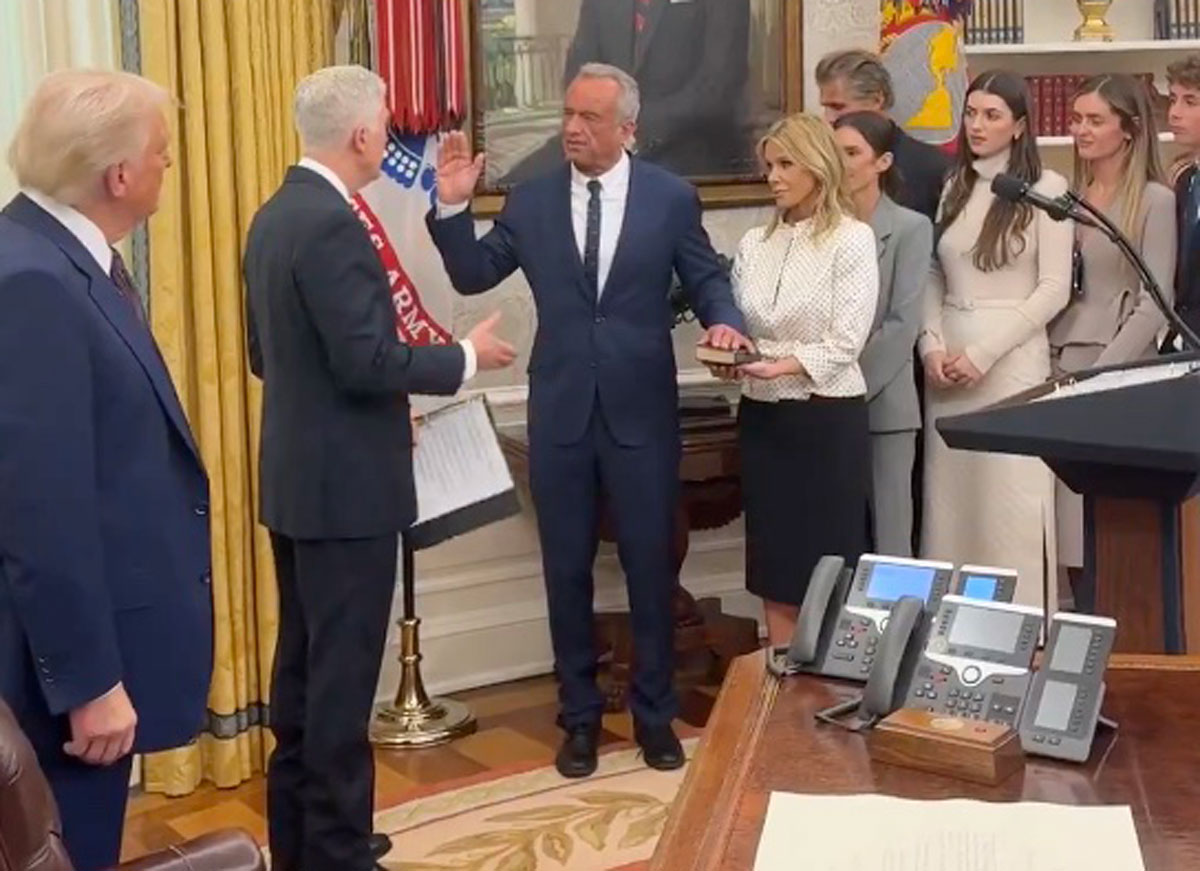 VIDEO: Robert Kennedy Jr. Sworn In As HHS Secretary In The Oval Office In Front Of Trump