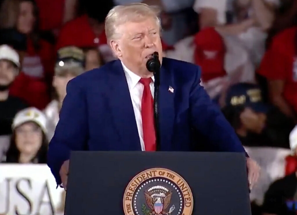 VIDEO: Trump Teases ‘Biggest Bill Ever Passed’ During 100-Day Anniversary Rally In Michigan
