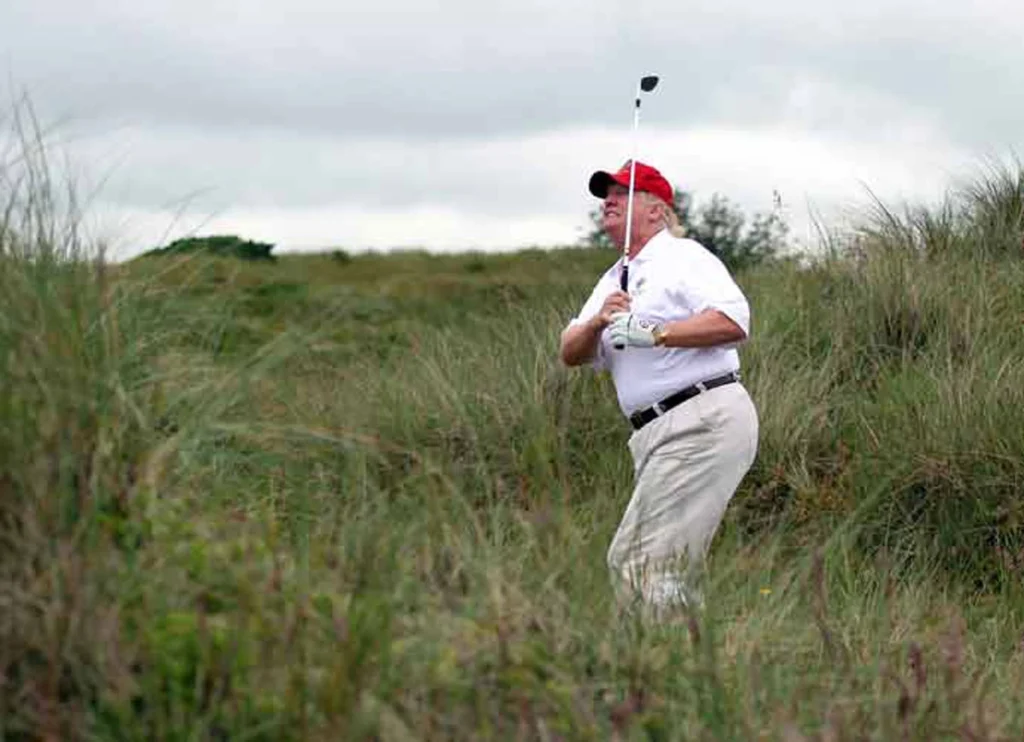 Trump Faces Backlash For Golfing During Stock Market Meltdown: ‘You Heard I Won?’