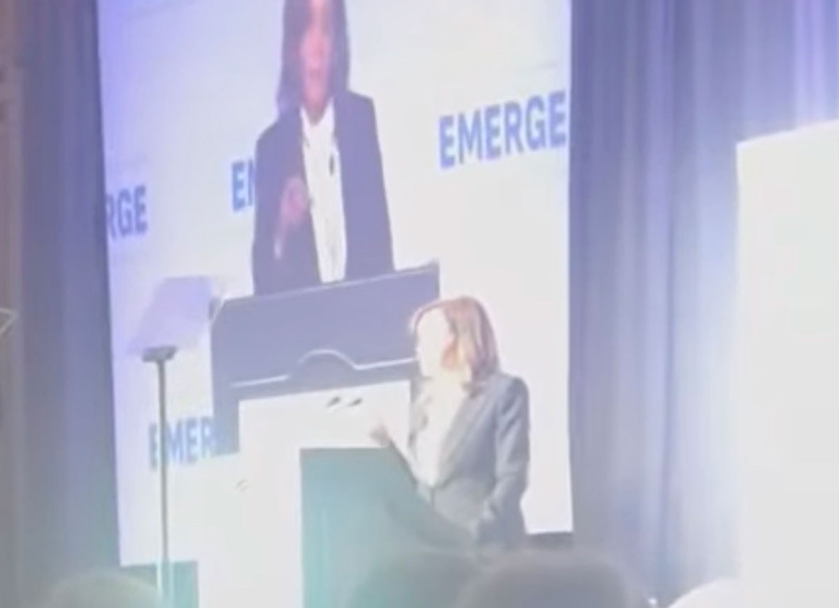 VIDEO: Kamala Harris Blasts Trump In First Major Speech Since Leaving Office