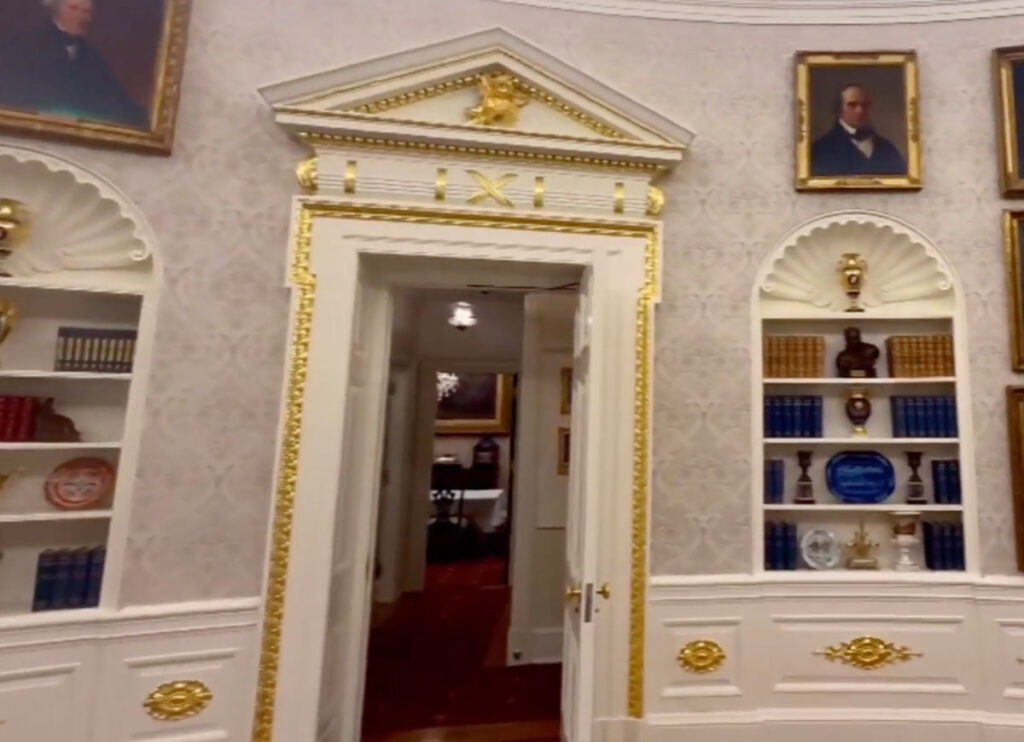 VIDEO: Trump Unveils ‘Gold’ Makeover For The Oval Office, Critics Call It ‘Gaudy’