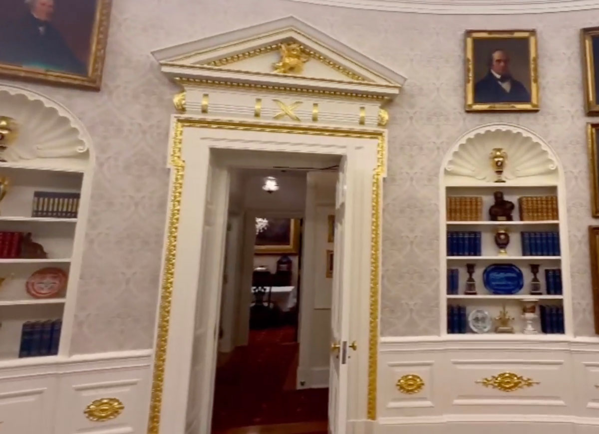 VIDEO: Trump Unveils ‘Gold’ Makeover For The Oval Office, Critics Call It ‘Gaudy’