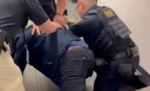 California Sen. Alex Padilla forcibly removed from DHS press conference (Credit: Alex Padilla via Storyful)