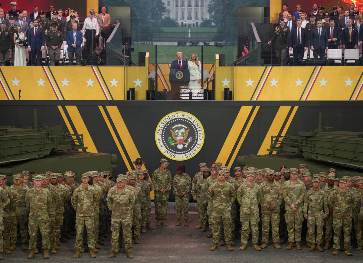 Trump’s Controversial $50M Military Parade Had Low Attendance & Many Empty Seats